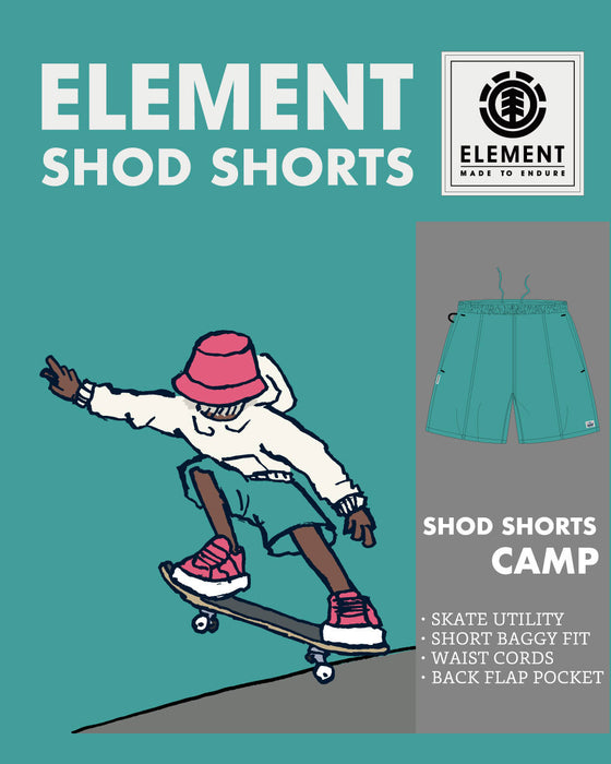 【OUTLET】ELEMENT YOUTH（キッズサイズ） CAMP SHORTS YOUTH ウォークパンツ/ショートパンツ FNT (130cm~160cm) 【2024年夏モデル】