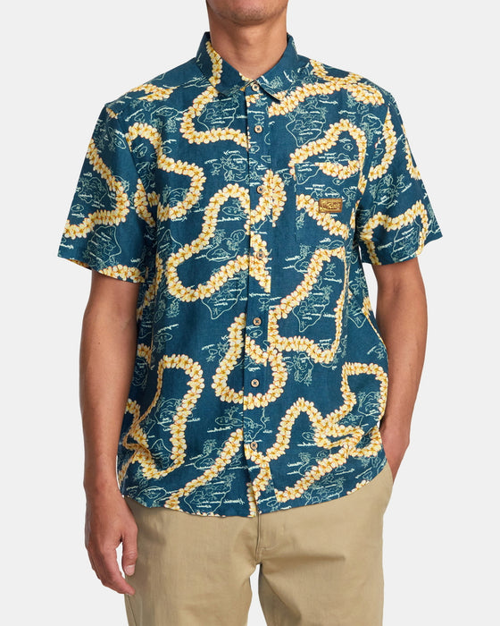 【OUTLET】RVCA メンズ EXOTICA SS ショートスリーブシャツ 【2024年春夏モデル】
