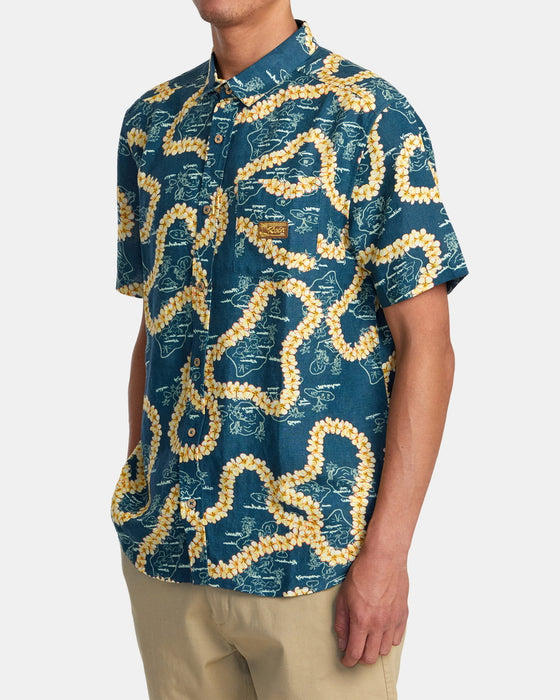 【OUTLET】RVCA メンズ EXOTICA SS ショートスリーブシャツ 【2024年春夏モデル】