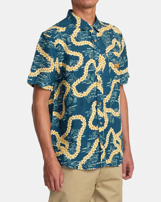 【OUTLET】RVCA メンズ EXOTICA SS ショートスリーブシャツ 【2024年春夏モデル】