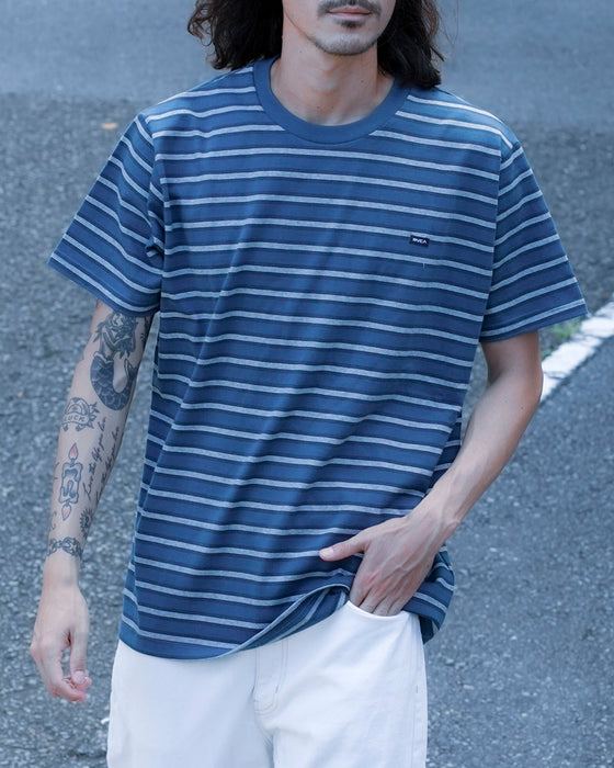 【OUTLET】RVCA メンズ VALLEJO STRIPE TEE Ｔシャツ 【2024年春夏モデル】