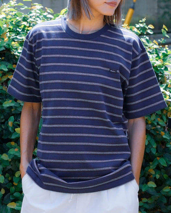 【OUTLET】RVCA メンズ VALLEJO STRIPE TEE Ｔシャツ 【2024年春夏モデル】