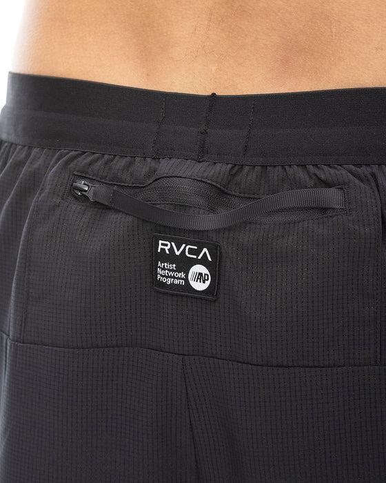 【直営店限定】RVCA SPORT メンズ 【SAGE VAUGHN】 SAGE VAUGN RVCA RUNNER 2 IN 1 ウォークパンツ/ショートパンツ 【2024年春夏モデル】