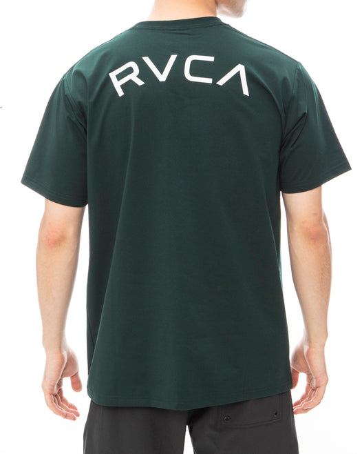 ◆ビーチタオルプレゼント対象◆RVCA メンズ 【SURF TEE】 ARCH RVCA SURF SS ラッシュガード 【2024年春夏モデル】