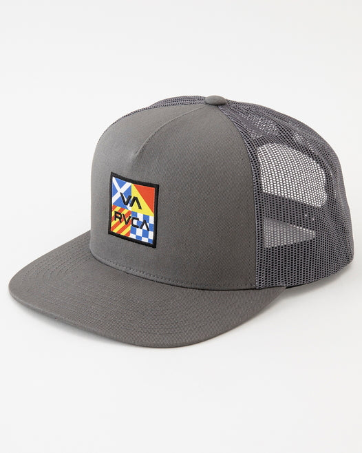 【2 BUY 20％OFF】【OUTLET】RVCA メンズ VA ATW PRINT TRUCKER キャップ 【2024年春夏モデル】