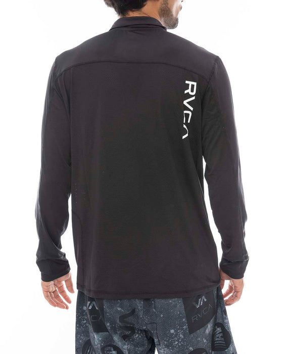 【送料無料】RVCA SPORT メンズ SPORT VENT LS HALF Z  BLK 【2024年秋冬モデル】