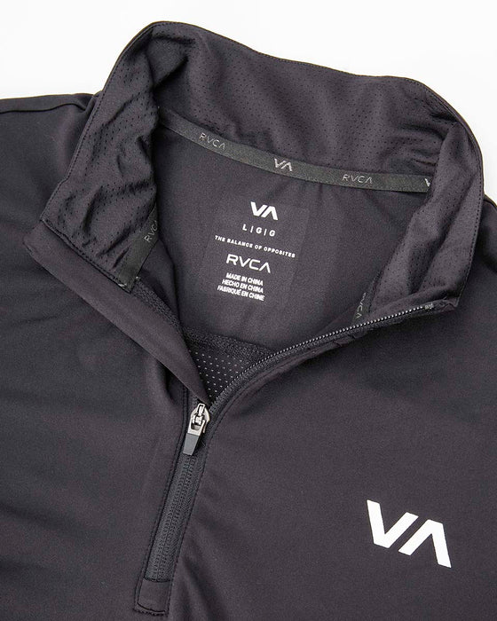 【送料無料】RVCA SPORT メンズ SPORT VENT LS HALF Z  BLK 【2024年秋冬モデル】