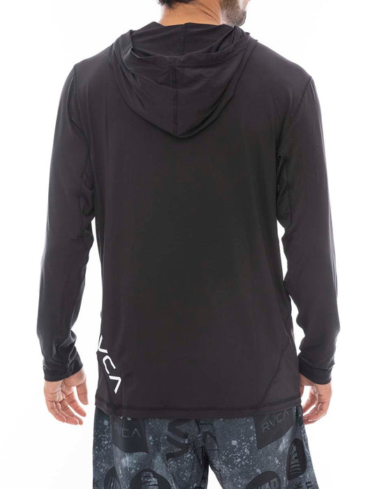 【送料無料】RVCA SPORT メンズ SPORT VENT LS HOOD パーカー BLK 【2024年秋冬モデル】