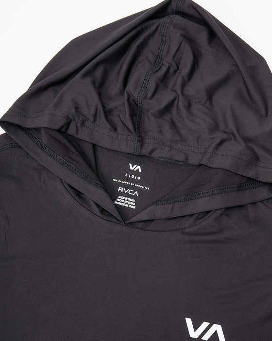 【送料無料】RVCA SPORT メンズ SPORT VENT LS HOOD パーカー BLK 【2024年秋冬モデル】