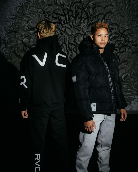 RVCA メンズ 【RVCAxAZUL BY MOUSSY】 AZUL X RVCA HOODIE パーカー BLK 【2024年冬モデル】
