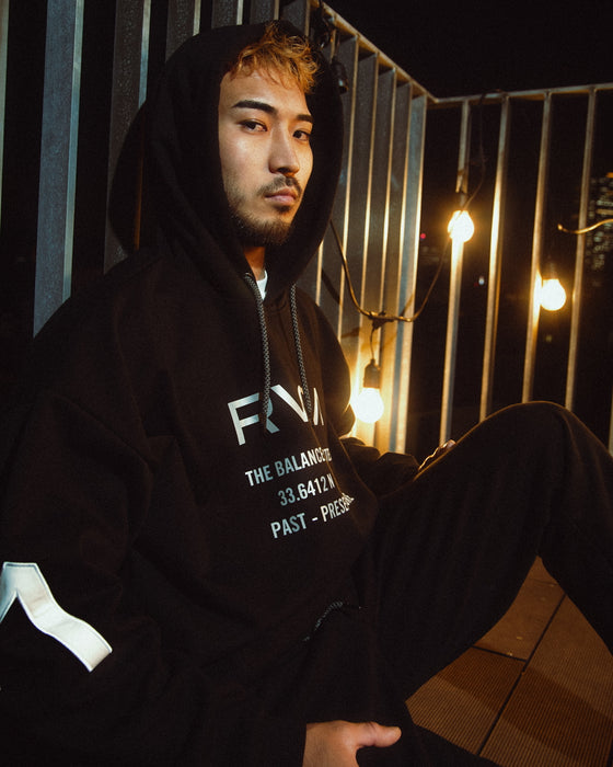RVCA メンズ 【RVCAxAZUL BY MOUSSY】 AZUL X RVCA HOODIE パーカー BLK 【2024年冬モデル】