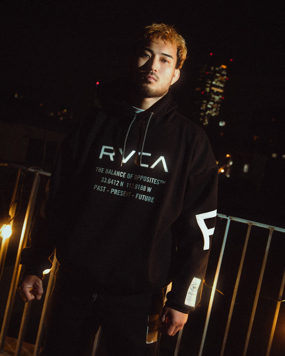 【OUTLET】RVCA メンズ HOODIE パーカー BLK 【2024年冬モデル】