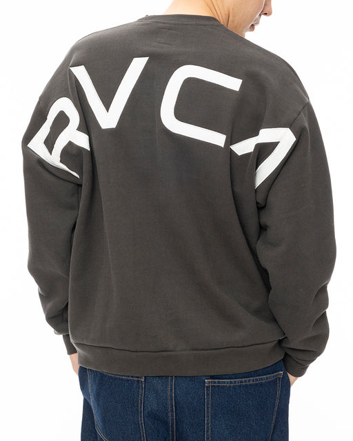 RVCA メンズ FAKE RVCA CR トレーナー BLK 【2024年秋冬モデル】 2XL / BLK