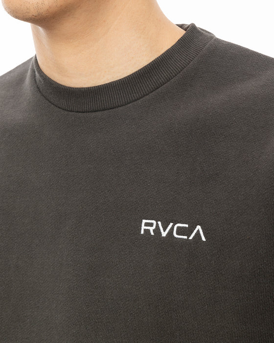 RVCA メンズ FAKE RVCA CR トレーナー BLK 【2024年秋冬モデル】 2XL / BLK