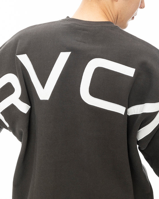 RVCA メンズ FAKE RVCA CR トレーナー BLK 【2024年秋冬モデル】 2XL / BLK