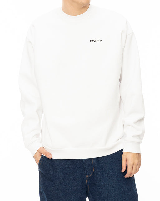 RVCA メンズ FAKE RVCA CR トレーナー WHT 【2024年秋冬モデル】 2XL / WHT