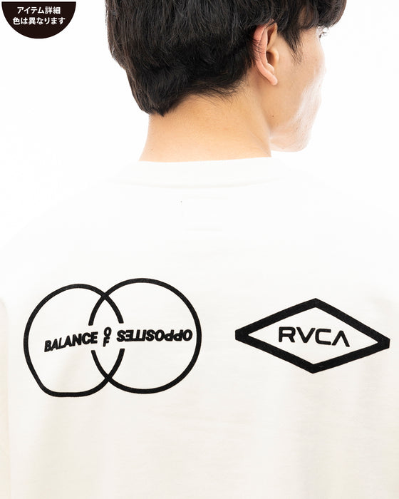 RVCA メンズ STACKHOUSE CR トレーナー BLK 【2024年秋冬モデル】 XL / BLK