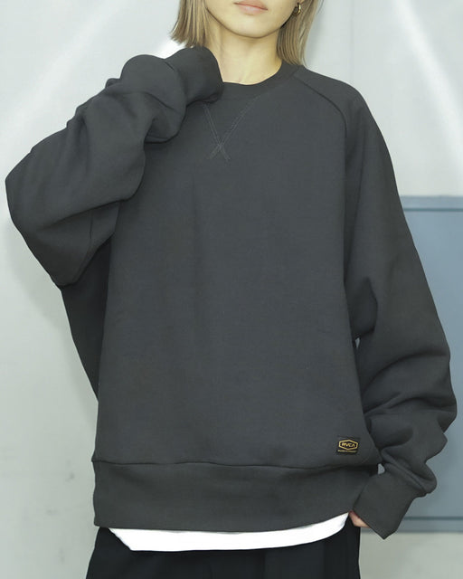 OUTLET】RVCA メンズ RECSSESION CR トレーナー PTK 【2024年秋冬モデル】