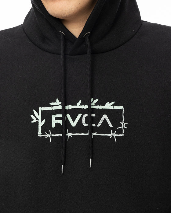 RVCA メンズ BORDERED HD パーカー BLK 【2024年秋冬モデル】 L / BLK