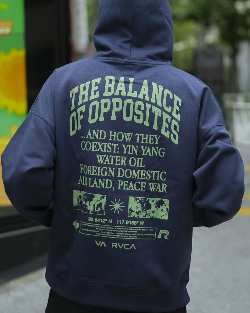 OUTLET】RVCA メンズ PASTE UP HD パーカー MBL 【2024年秋冬モデル】