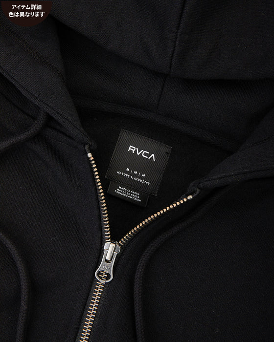 RVCA メンズ FAKE RVCA ZIP HD パーカー BBB 【2024年秋冬モデル】 XL / BBB