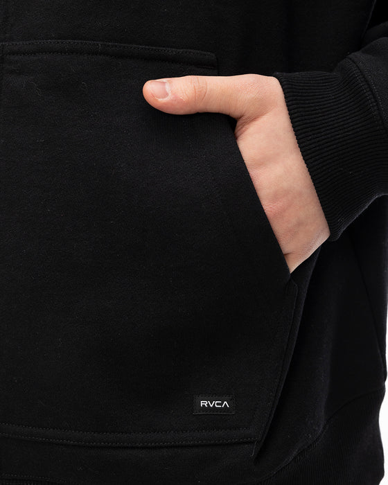 RVCA メンズ FAKE RVCA ZIP HD パーカー BLK 【2024年秋冬モデル】 XL / BLK