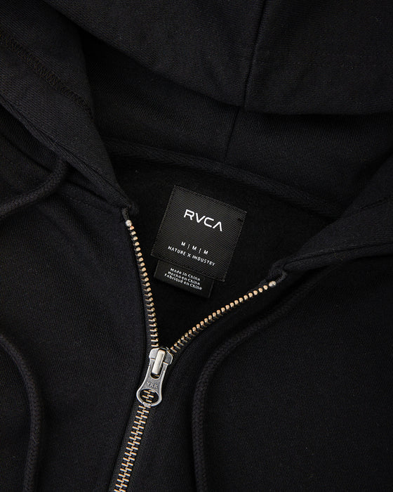 RVCA メンズ FAKE RVCA ZIP HD パーカー BLK 【2024年秋冬モデル】 XL / BLK