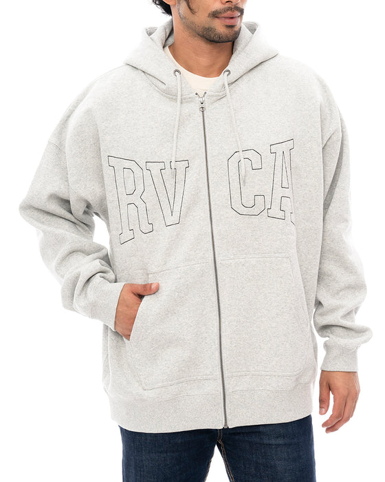 【OUTLET】RVCA メンズ RVCA STICH ZIP HD パーカー HGR 【2024年秋冬モデル】