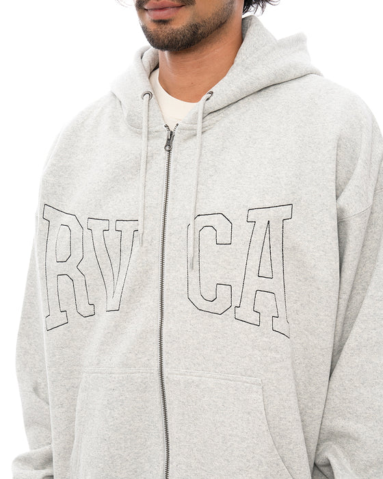 【OUTLET】RVCA メンズ RVCA STICH ZIP HD パーカー HGR 【2024年秋冬モデル】