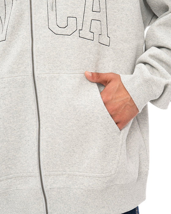 【OUTLET】RVCA メンズ RVCA STICH ZIP HD パーカー HGR 【2024年秋冬モデル】