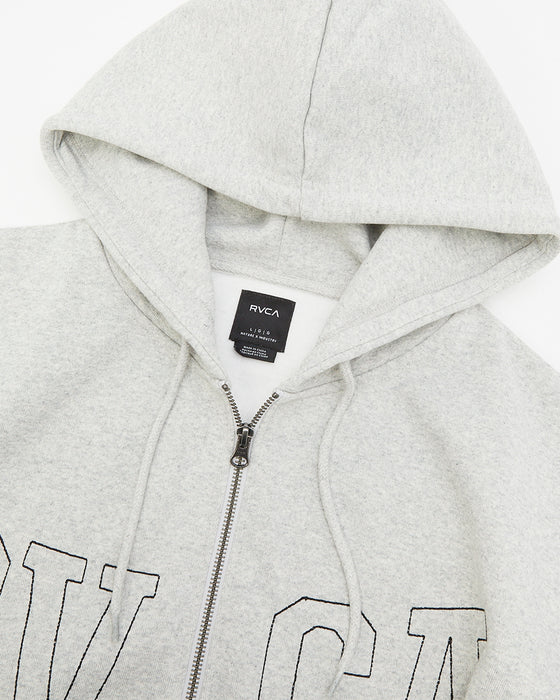 【OUTLET】RVCA メンズ RVCA STICH ZIP HD パーカー HGR 【2024年秋冬モデル】
