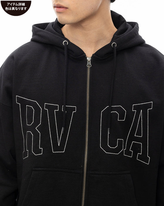 【OUTLET】RVCA メンズ RVCA STICH ZIP HD パーカー KHA 【2024年秋冬モデル】