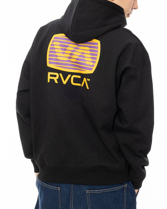 RVCA メンズ TRANSISTOR ZIP HD パーカー BLK 【2024年秋冬モデル】 XL / BLK