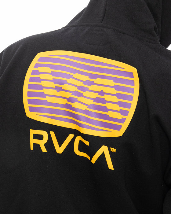 RVCA メンズ TRANSISTOR ZIP HD パーカー BLK 【2024年秋冬モデル】 XL / BLK