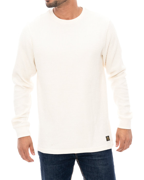 Rvca Shirts For Men RVCA Day Shift Thermal Long Sleeve Shirt (Off