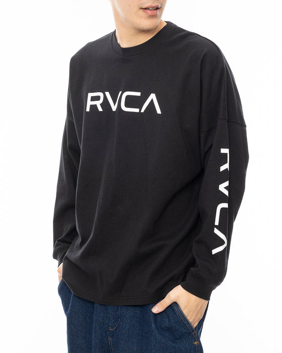 RVCA メンズ BIG RVCA LT ロンＴ BLK 【2024年秋冬モデル】 XL / BLK