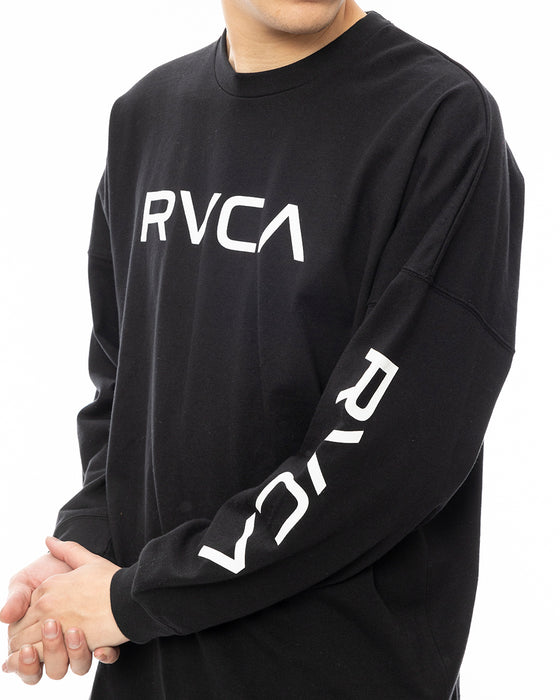 RVCA メンズ BIG RVCA LT ロンＴ BLK 【2024年秋冬モデル】 XL / BLK