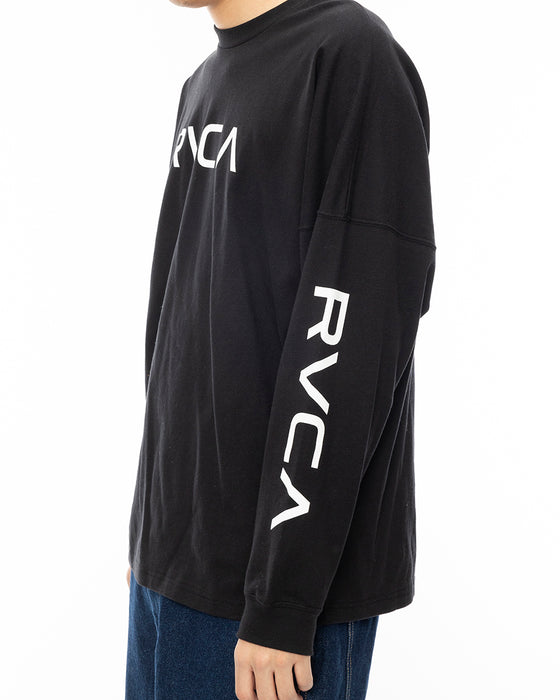 RVCA メンズ BIG RVCA LT ロンＴ BLK 【2024年秋冬モデル】 XL / BLK