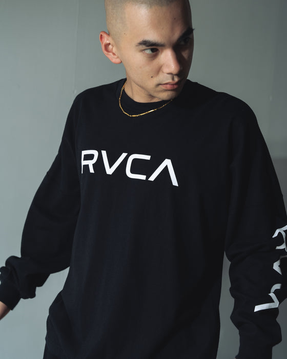 RVCA メンズ BIG RVCA LT ロンＴ BLK 【2024年秋冬モデル】 XL / BLK