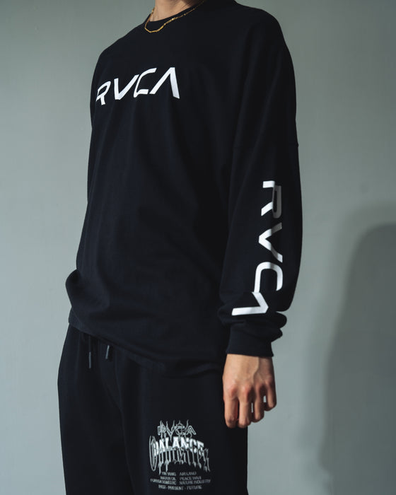 RVCA メンズ BIG RVCA LT ロンＴ BLK 【2024年秋冬モデル】 XL / BLK