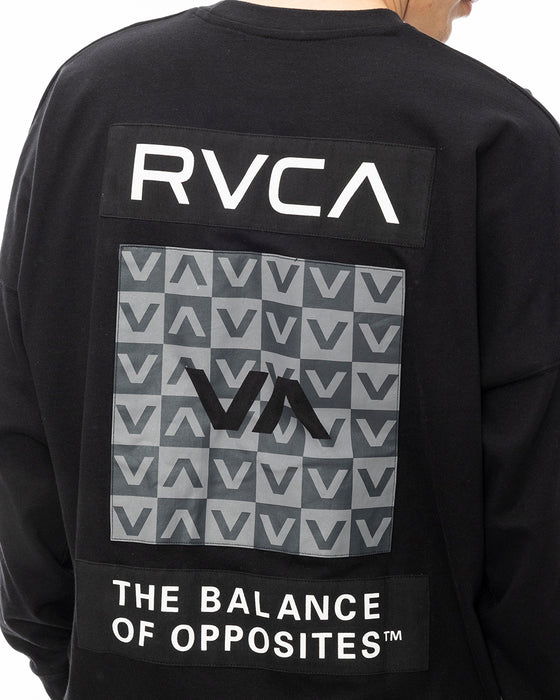 RVCA メンズ PATCH BALANCE LT ロンＴ BLK 【2024年秋冬モデル】 2XL / BLK