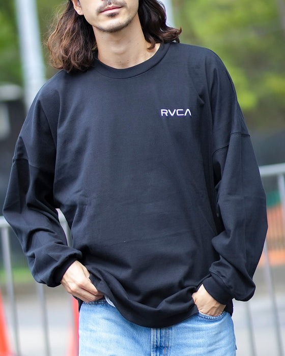 RVCA メンズ PATCH BALANCE LT ロンＴ BLK 【2024年秋冬モデル】