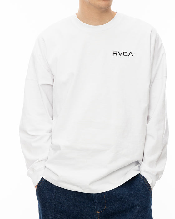 RVCA メンズ PATCH BALANCE LT ロンＴ WHT 【2024年秋冬モデル】 2XL / WHT