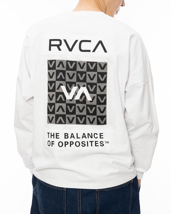 RVCA メンズ PATCH BALANCE LT ロンＴ WHT 【2024年秋冬モデル】 2XL / WHT