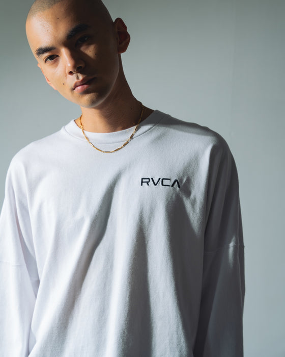 RVCA メンズ PATCH BALANCE LT ロンＴ WHT 【2024年秋冬モデル】 2XL / WHT