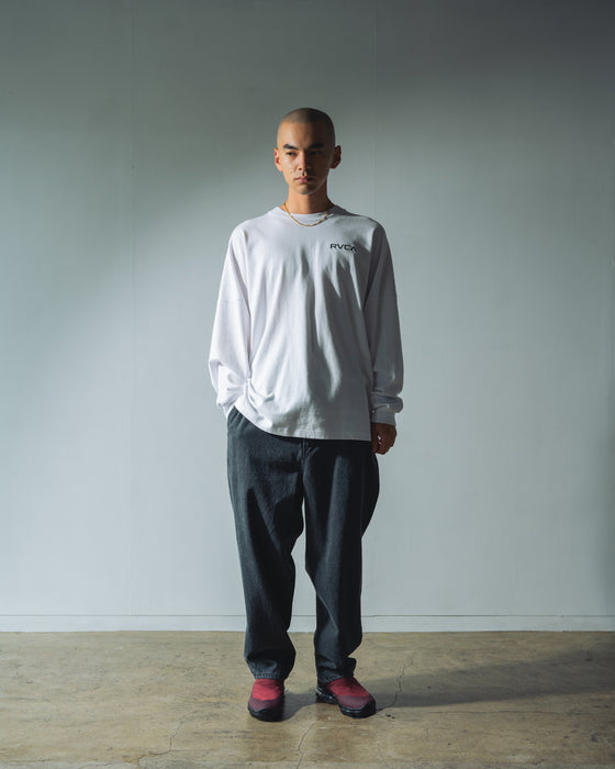 RVCA メンズ PATCH BALANCE LT ロンＴ WHT 【2024年秋冬モデル】 2XL / WHT