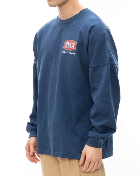 RVCA メンズ FLIGHT PATH LT ロンＴ DKD 【2024年秋冬モデル】 L / DKD