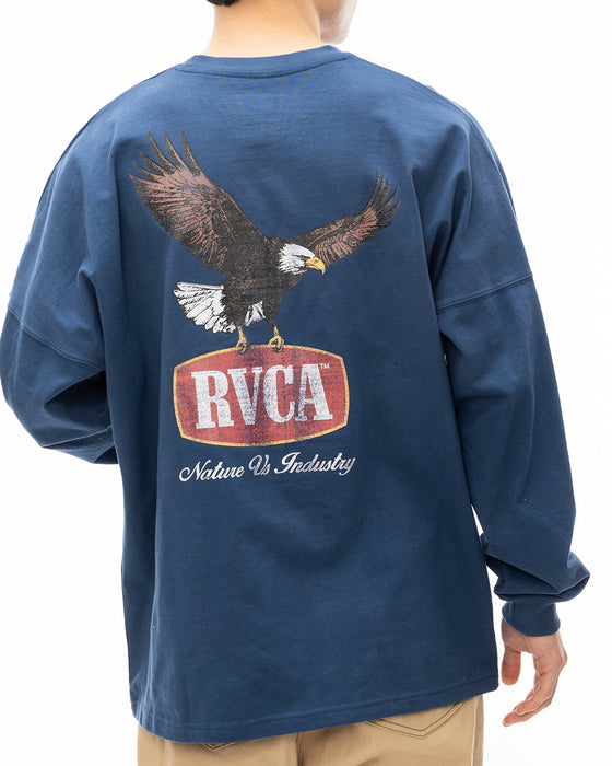 RVCA メンズ FLIGHT PATH LT ロンＴ DKD 【2024年秋冬モデル】 L / DKD