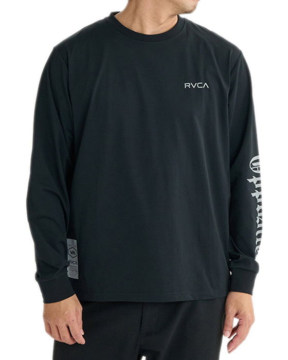 【OUTLET】RVCA メンズ REGULAR FIT LS TEE ロンＴ BLK 【2024年冬モデル】