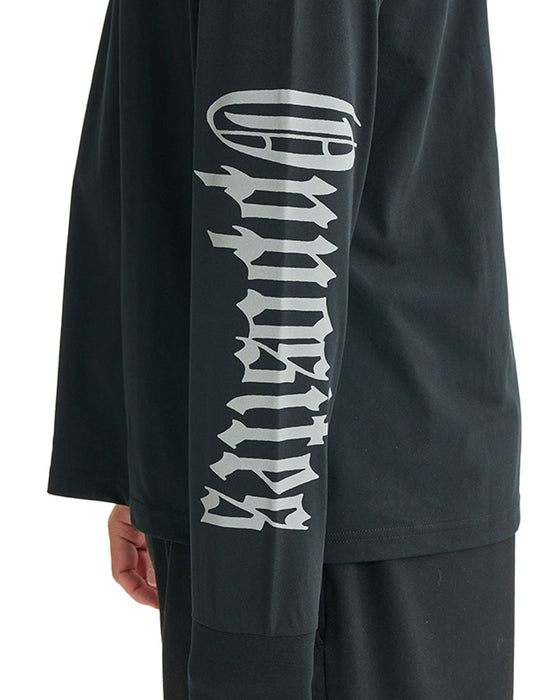 【OUTLET】RVCA メンズ REGULAR FIT LS TEE ロンＴ BLK 【2024年冬モデル】